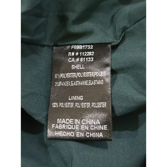 Adelyn Rae Simone Wide Leg Velvet Jumpsuit Womens Medium Hunter Green Cocktail - Picture 13 of 14